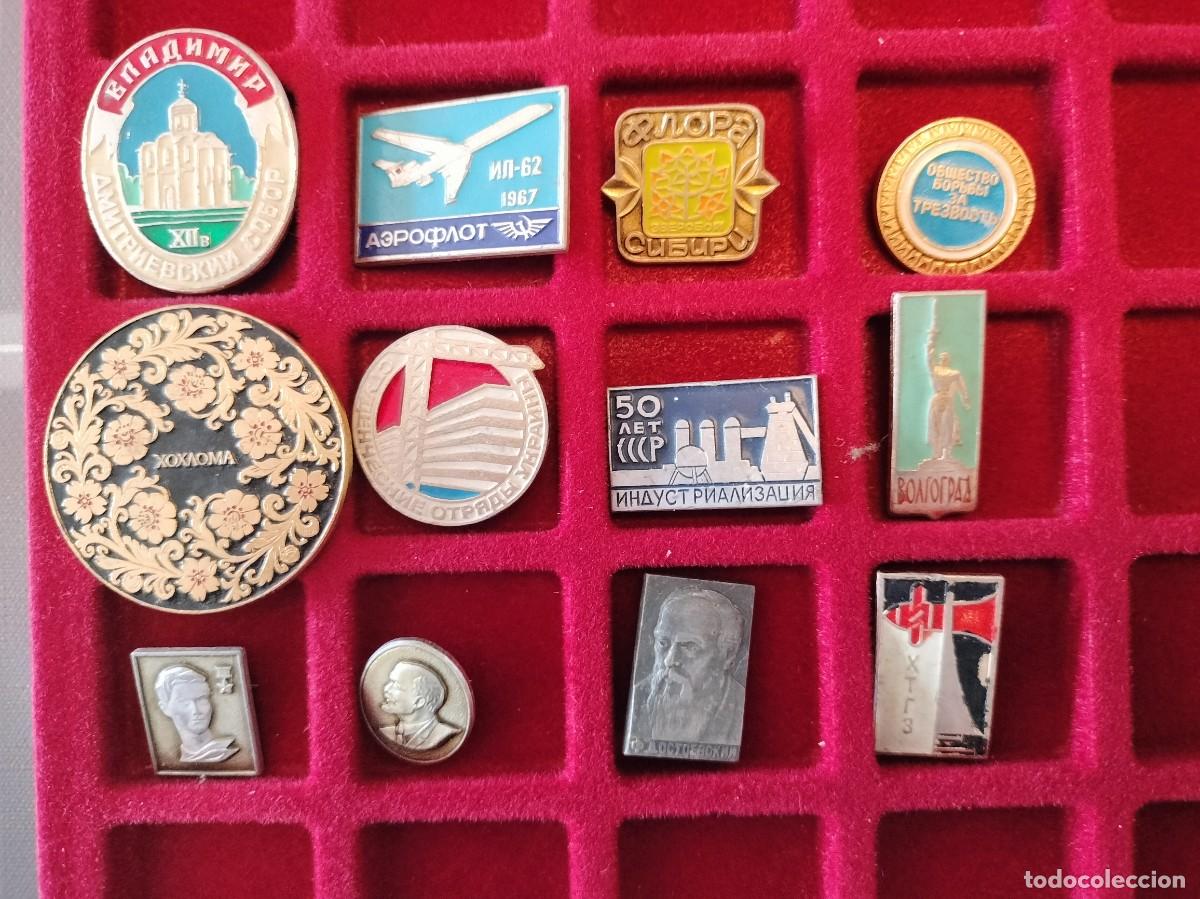 Pins de colecci&oacute;n: LOTE DE 12 PINS - INSIGNIA DE AGUJA - URSS -