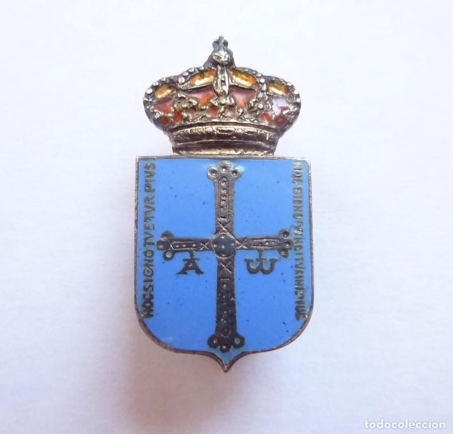 Collection pins: Insignia de ojal: escudo de Asturias - Emblema solapa esmaltado