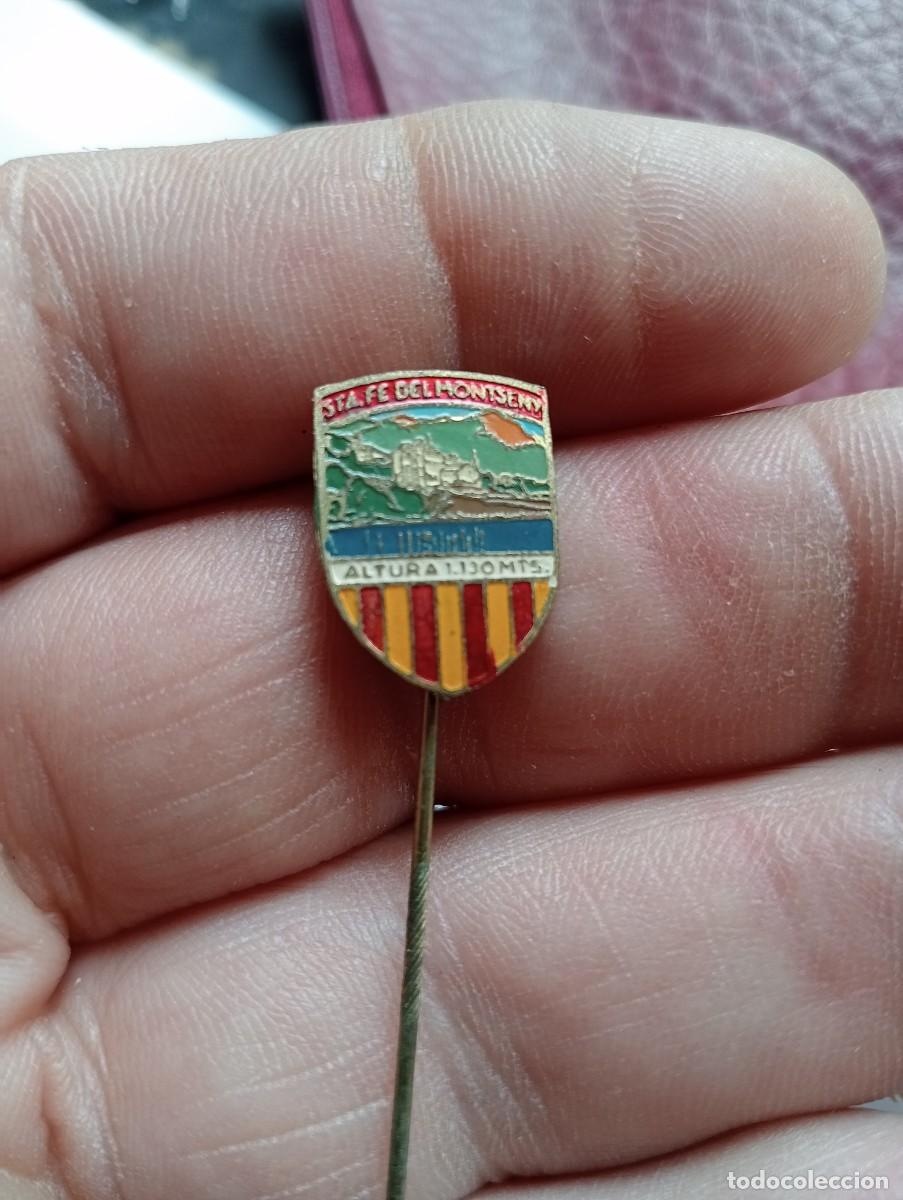 Pins de colecci&oacute;n: INSIGNIA SANTA FE DEL MONTSENY PINS ALFILER LARGO CATALUNYA MONTA&Ntilde;A TURISMO ALPINISMO ESQUI
