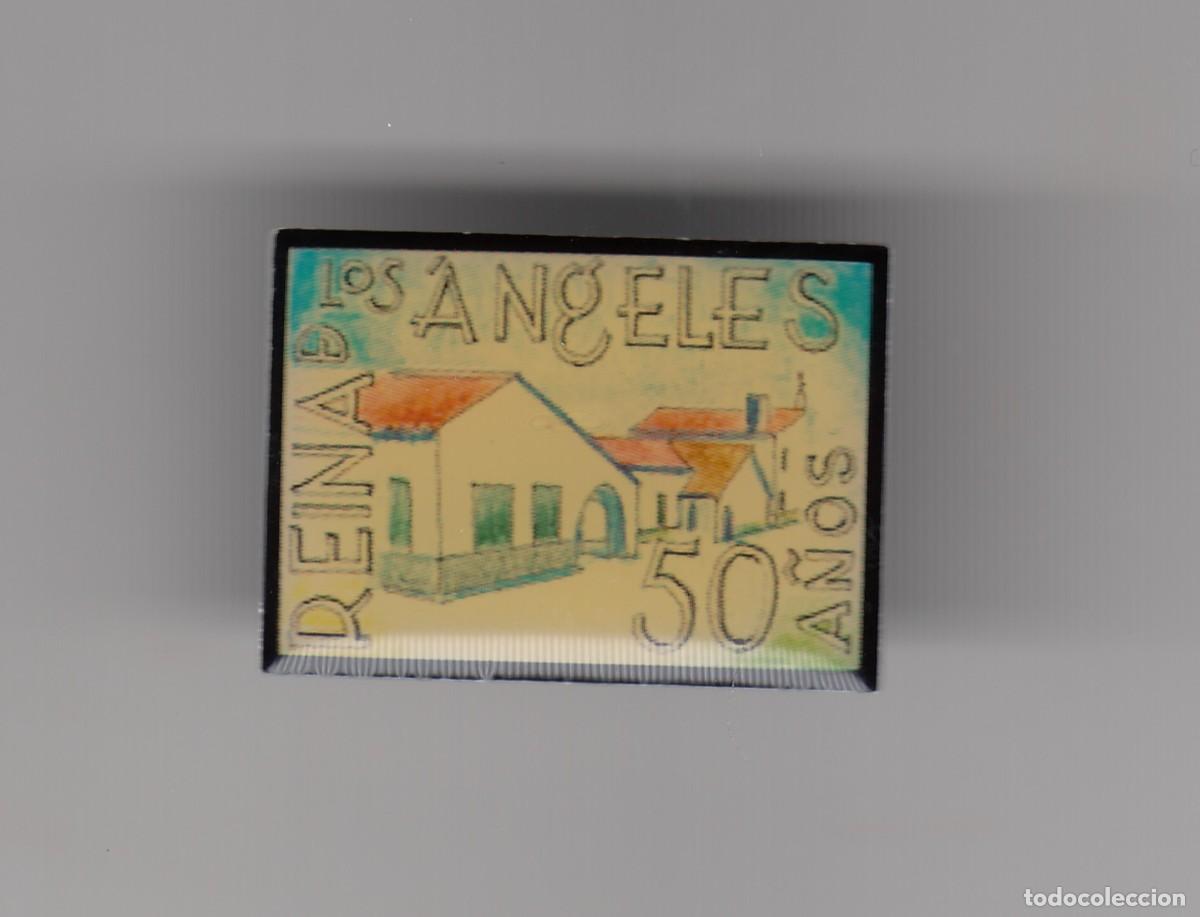 Pins de colecci&oacute;n: PIN INSIGNIA 50 A&Ntilde;OS REINA DE LOS ANGELES, CIUDAD REAL