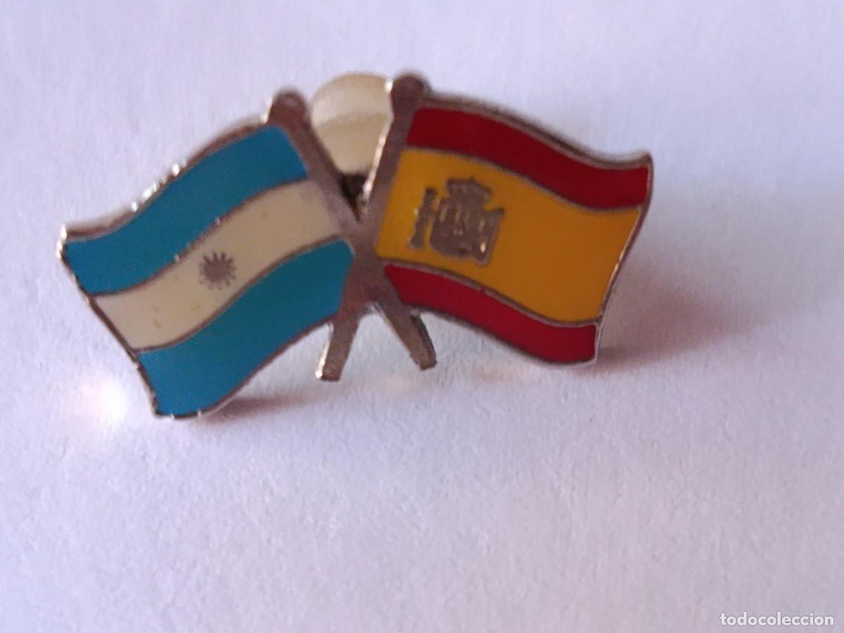 Collection pins: PIN BANDERAS ESPA&Ntilde;OLA Y ARGENTINA