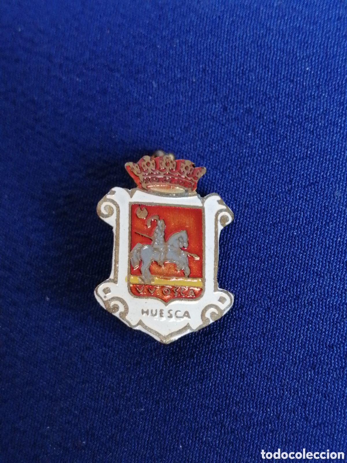 Pins de cole&ccedil;&atilde;o: ESCUDO HER&Aacute;LDICO HUESCA INSIGNIA DE ALFILER ANTIGUA