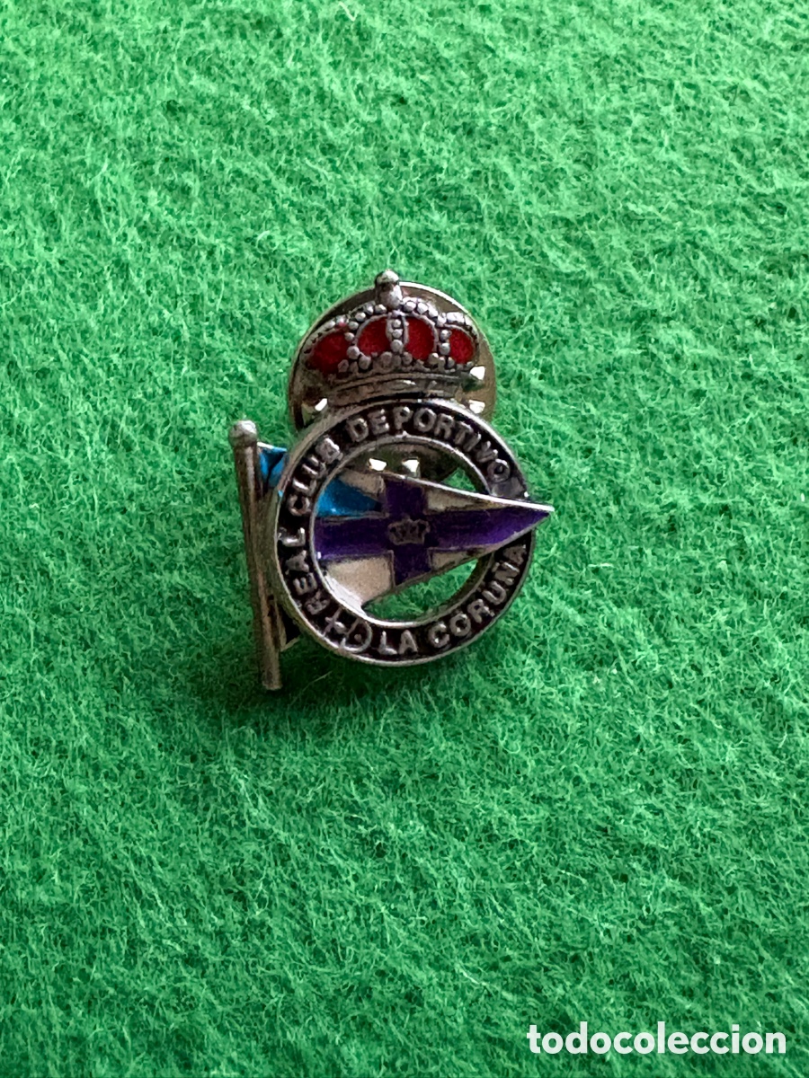 Pins de cole&ccedil;&atilde;o: Pin insignia plata 25 a&ntilde;os de socio, Deportivo de La Coru&ntilde;a (A2)