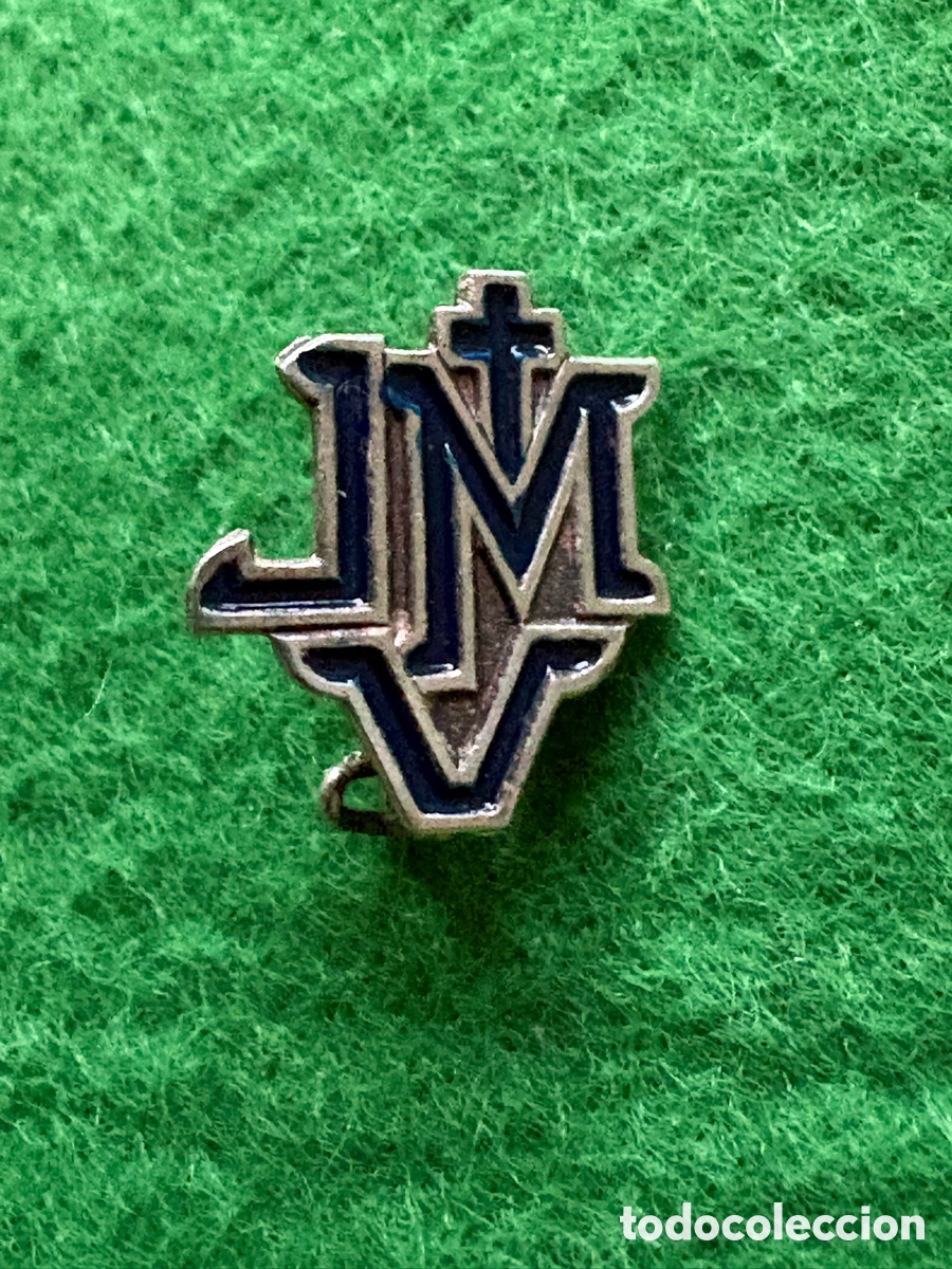 Pins de cole&ccedil;&atilde;o: Antiguo pin de plata de las Juventudes Marianas Vicencianas (A2)