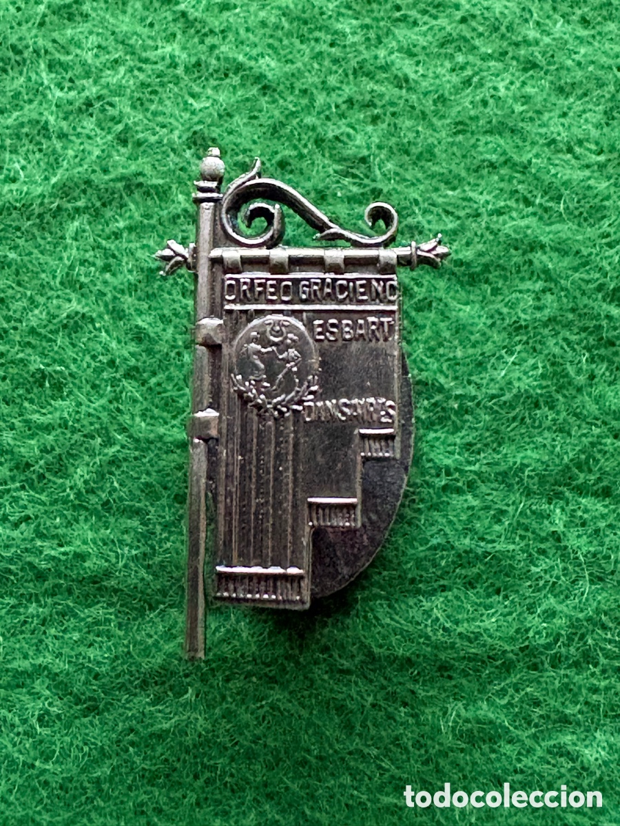 Pins de cole&ccedil;&atilde;o: Pin plata de ley, Orfe&oacute; Gracienc Esbart Dansaire, Barcelona (A2)