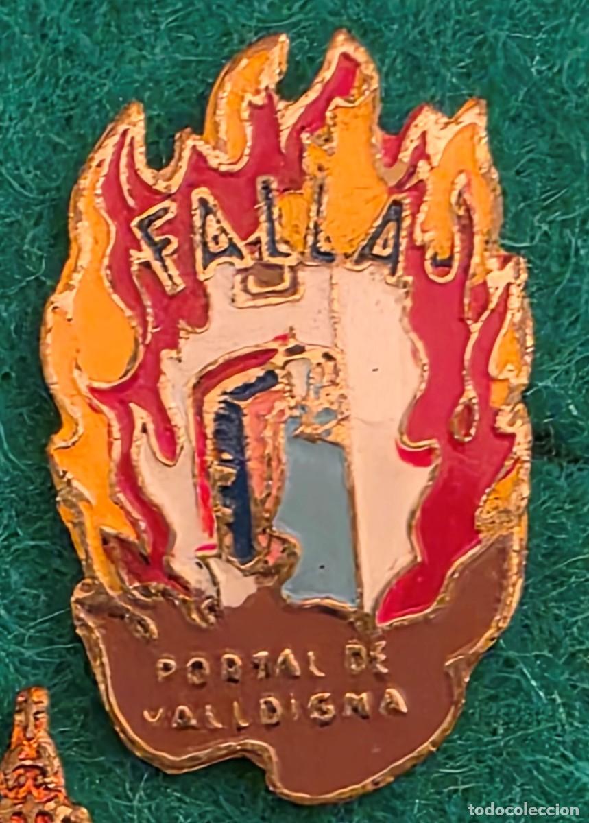 Pins de colecci&oacute;n: INSINSIGNIA PIN ESMALTADO FALLA PORTAL DE VALLDIGNA VALENCIA 1960'S