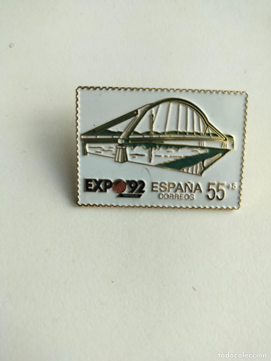 Pins de colecci&oacute;n: Pin Expo 92 Espa&ntilde;a Puente Barqueta