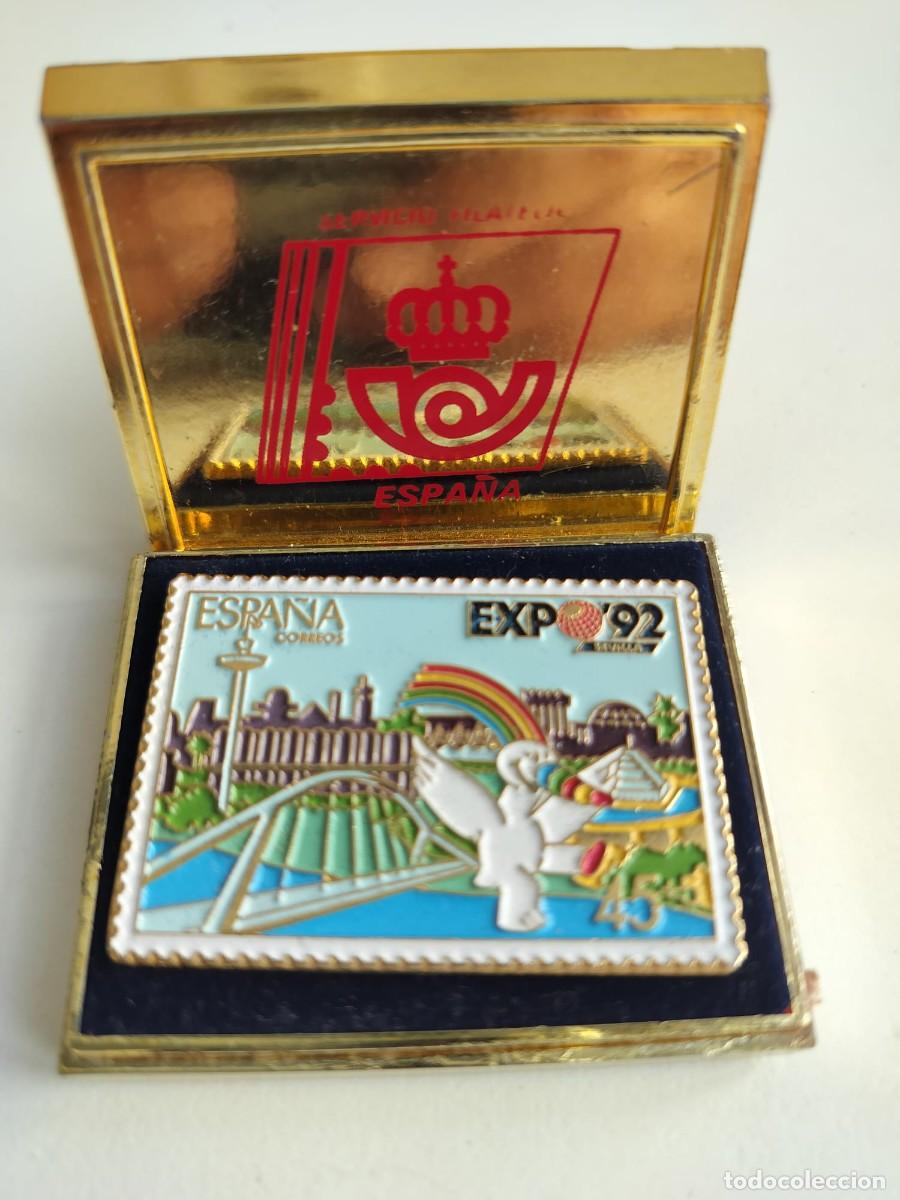 Pins de colecci&oacute;n: Pin Expo 92 Espa&ntilde;a Sevilla en caja
