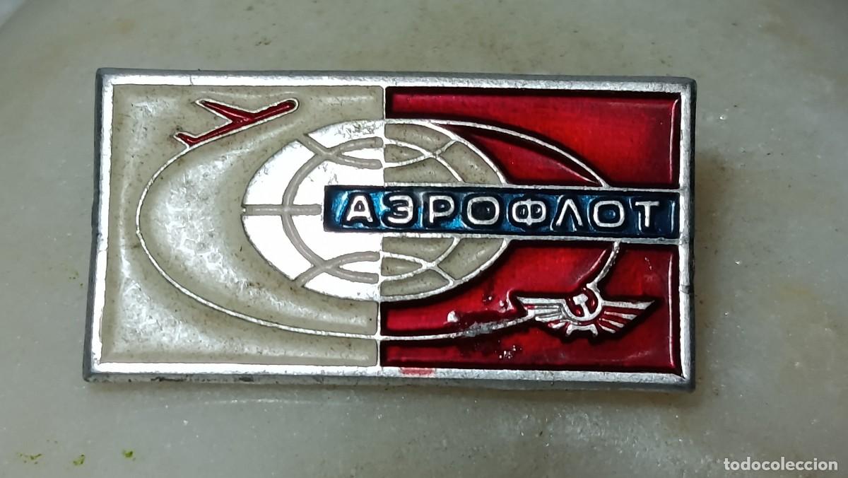 Pins de colecci&oacute;n: ANTIGUO PIN INSIGNIA BROCHE AEROLINEA RUSA SOVIETICA AEROFLOT A&Ntilde;OS 60 - 70