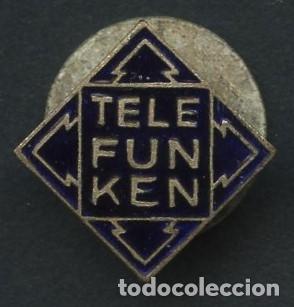 Collection pins: INSIGNIA, PIN ANTIGUO, TELEVISORES, RADIOS, TELEFUNKEN