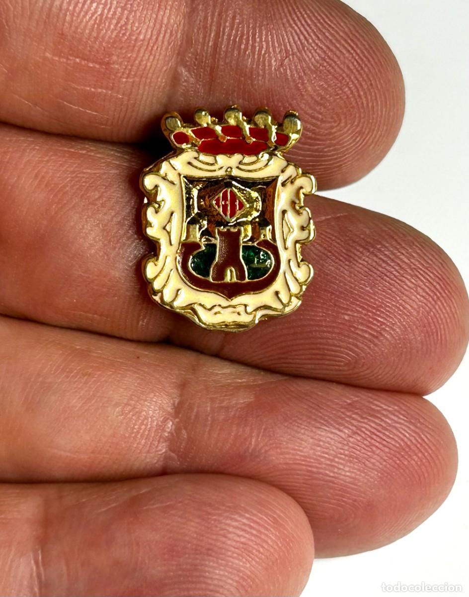 Pins de colecci&oacute;n: 3878.Pin her&aacute;ldico vintage esmaltado con el escudo del municipio de El Astillero, Cantabria