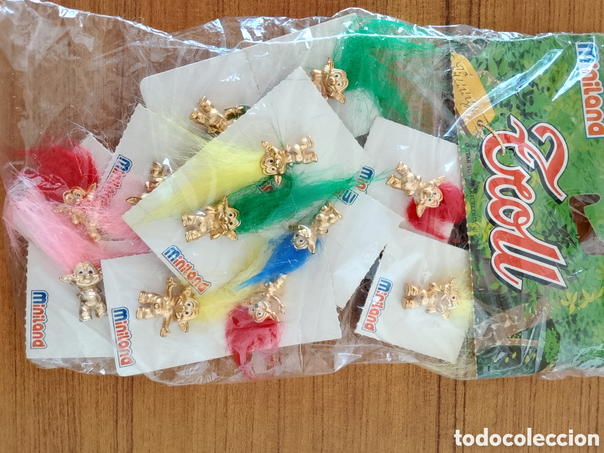 Pins de colecci&oacute;n: BLISTER PINS MINILAND DE TROLLS DE LA SUERTE DE METAL A&Ntilde;OS 90 NUEVOS SIN ESTRENAR EGB A&Ntilde;OS 80