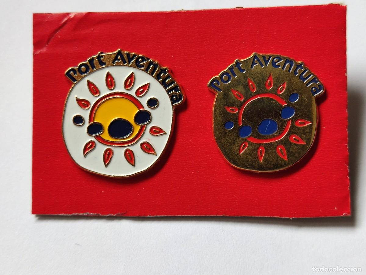 Pins de colecci&oacute;n: LOTE DE 2 PINS DE PORT AVENTURA- PARQUE TEMATICO DE LA COSTA DORADA