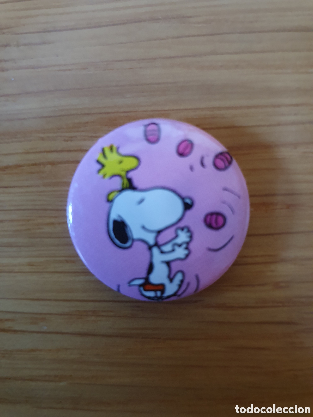 Pins de colecci&oacute;n: SNOOPY y WOODSTOCK pin redondo