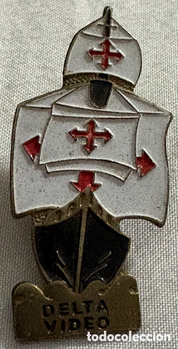 Pins de cole&ccedil;&atilde;o: PIN BARCO GALE&Oacute;N ESPA&Ntilde;OL. INSIGINIA DELTA V&Iacute;DEO. ESMALTADO.