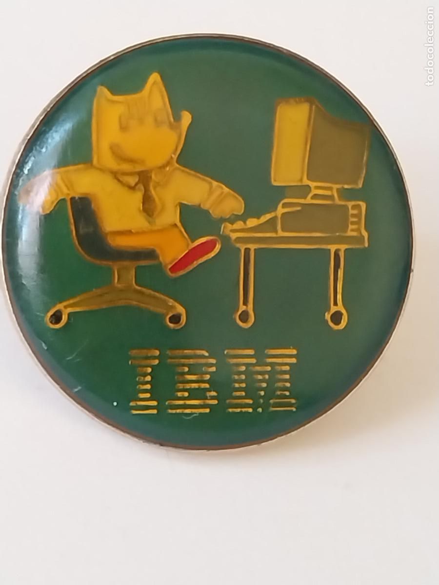Pins de colecci&oacute;n: Pin gota Cobi publicidad IBM mascota olimpiadas BArcelona