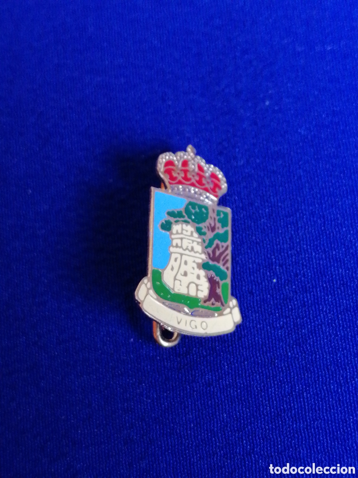 Pins de cole&ccedil;&atilde;o: ESCUDO HER&Aacute;LDICO VIGO INSIGNIA DE ALFILER ANTIGUA