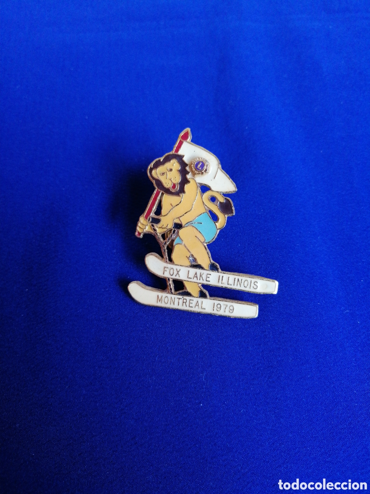 Pins e Spille di collezione: LIONS INTERNACIONAL FOX LAKE ILLINOIS - MONTREAL 1979 PIN