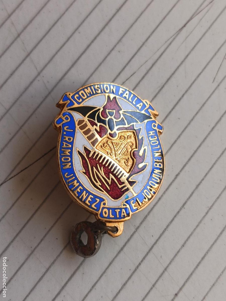 Sammlung von Pins: Valencia. Insignia de la falla J. Ram&oacute;n Jim&eacute;nez, Olta, Joaqu&iacute;n Benlloch