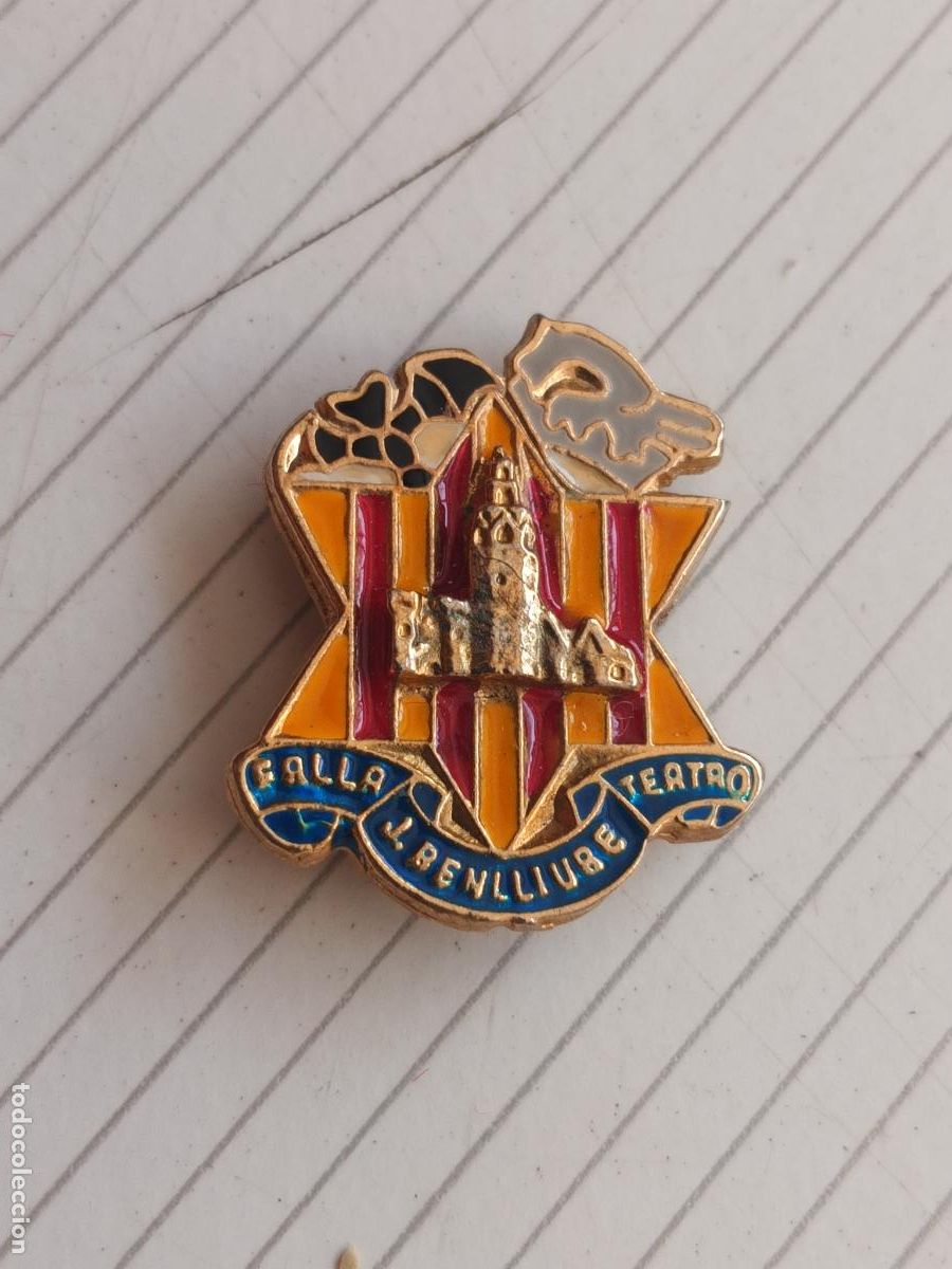 Pins de colecci&oacute;n: Valencia. Insignia de la falla J. Benlliure Teatro