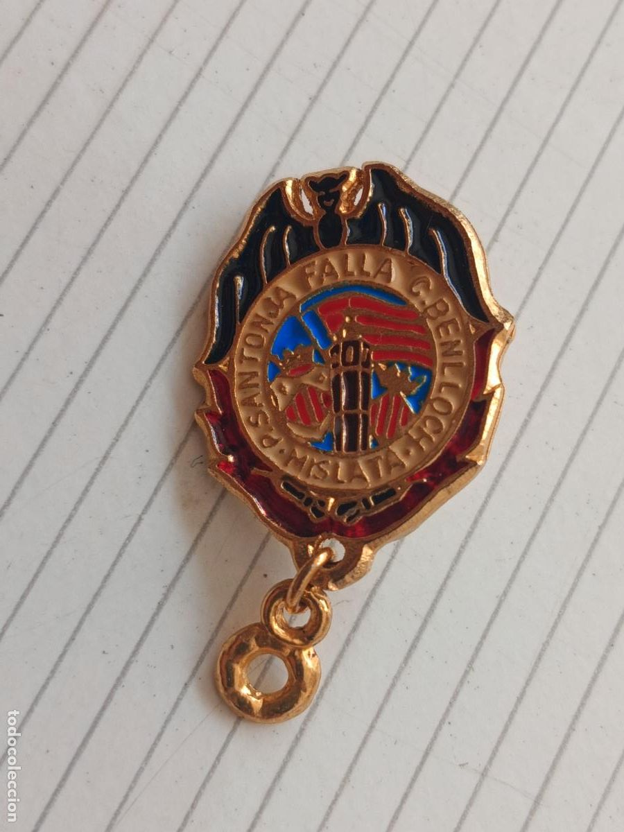 Pins de cole&ccedil;&atilde;o: Valencia. Insignia de la falla Santonja, C. Benlloch, Mislata