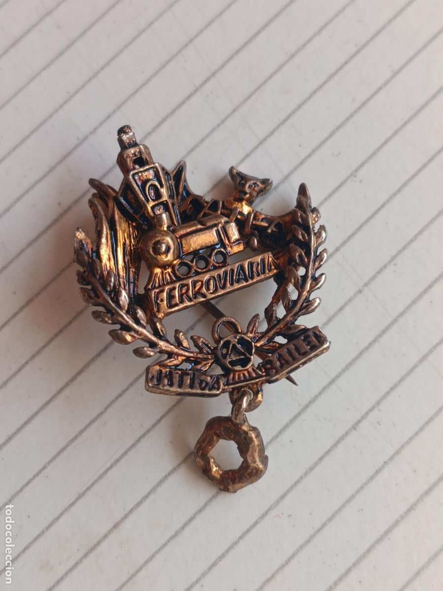 Pins de colecci&oacute;n: Valencia. Insignia de la falla Ferroviaria Bail&eacute;n
