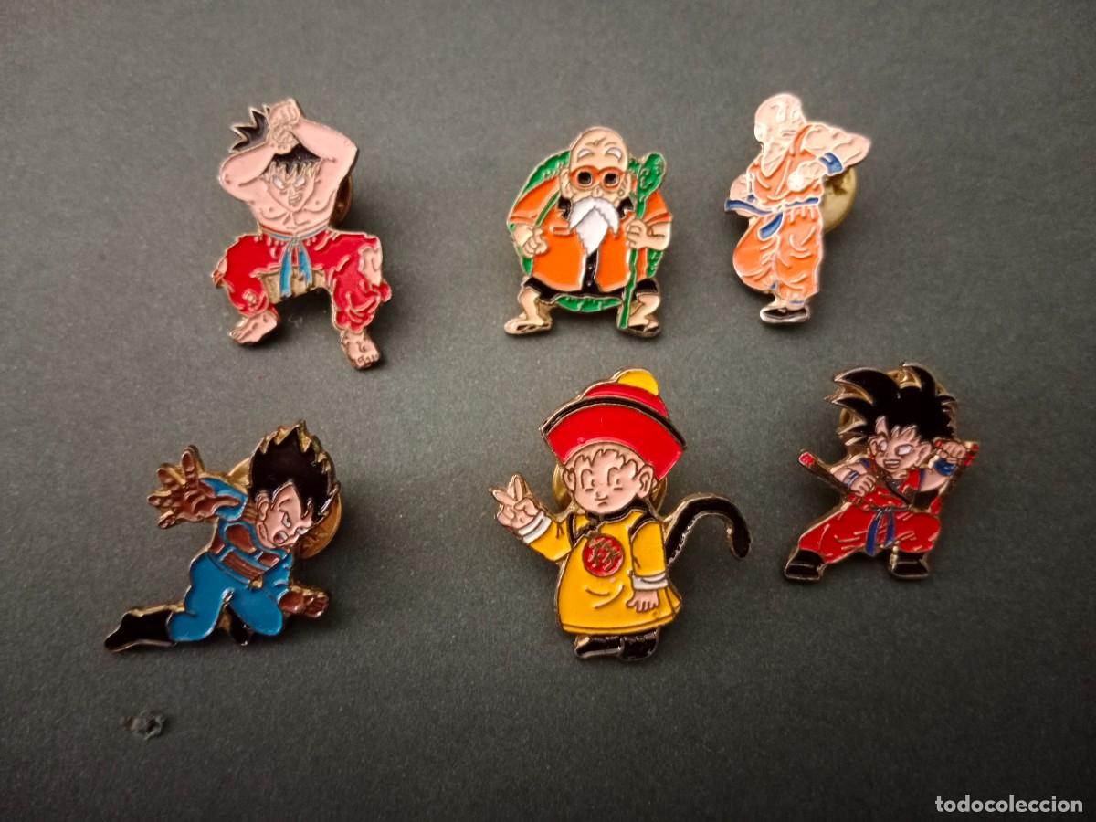 Pins de colecci&oacute;n: LOTE DE 6 PINS SERIE DRAGON BALL Z - A&Ntilde;OS 80 /90