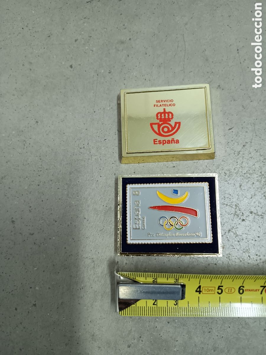 Pins de colecci&oacute;n: PIN INSIGNIA SELLO 8 PRE OLIMPICA BARCELONA 92 ESPA&Ntilde;A CORREOS CON SU CAJA