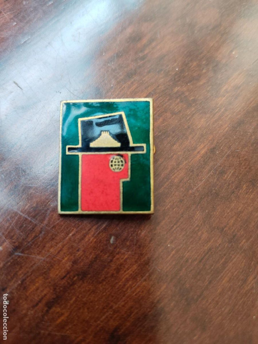 Pins e Spille di collezione: Insignia esmaltada de alfiler. Posiblemente entidad bancaria y ahorro.