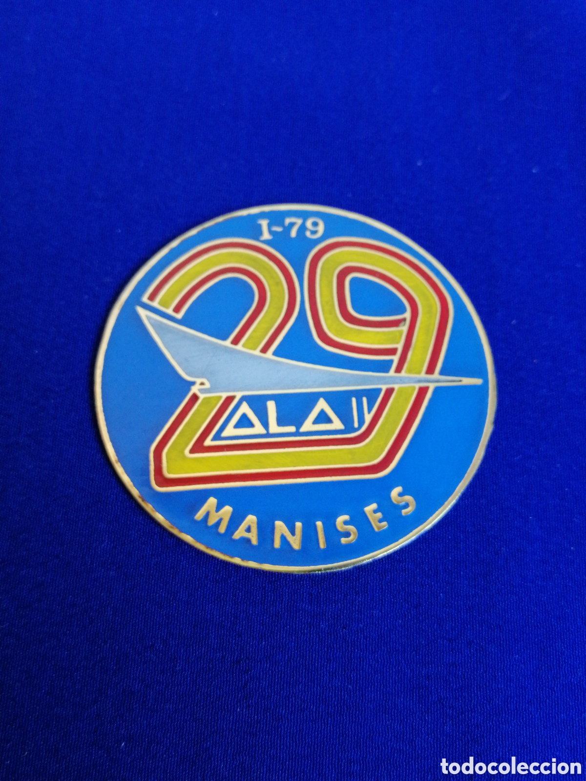 Pins de colecci&oacute;n: ALA II MANISES I-79 EJ&Eacute;RCITO ESPA&Ntilde;OL AIRE INSIGNIA ANTIGUA (SIN ALFILER)