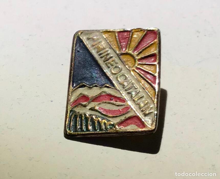 Pins de colecci&oacute;n: PIRINEO CATAL&Aacute;N, PIN-INSIGNIA HOJAL A&Ntilde;OS 60/70
