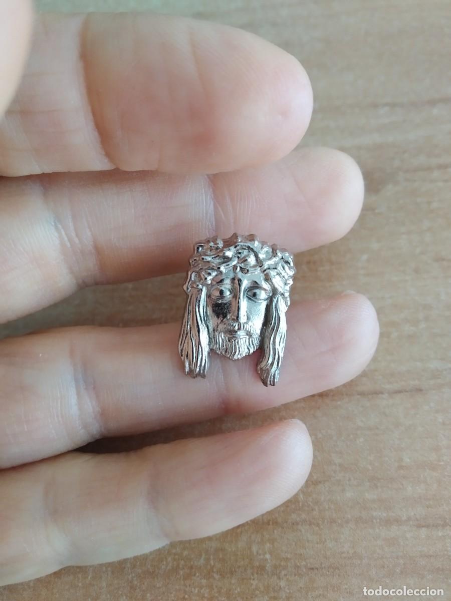 Pins de cole&ccedil;&atilde;o: PIN RELIGIOSO CARA CRISTO PLATEADO