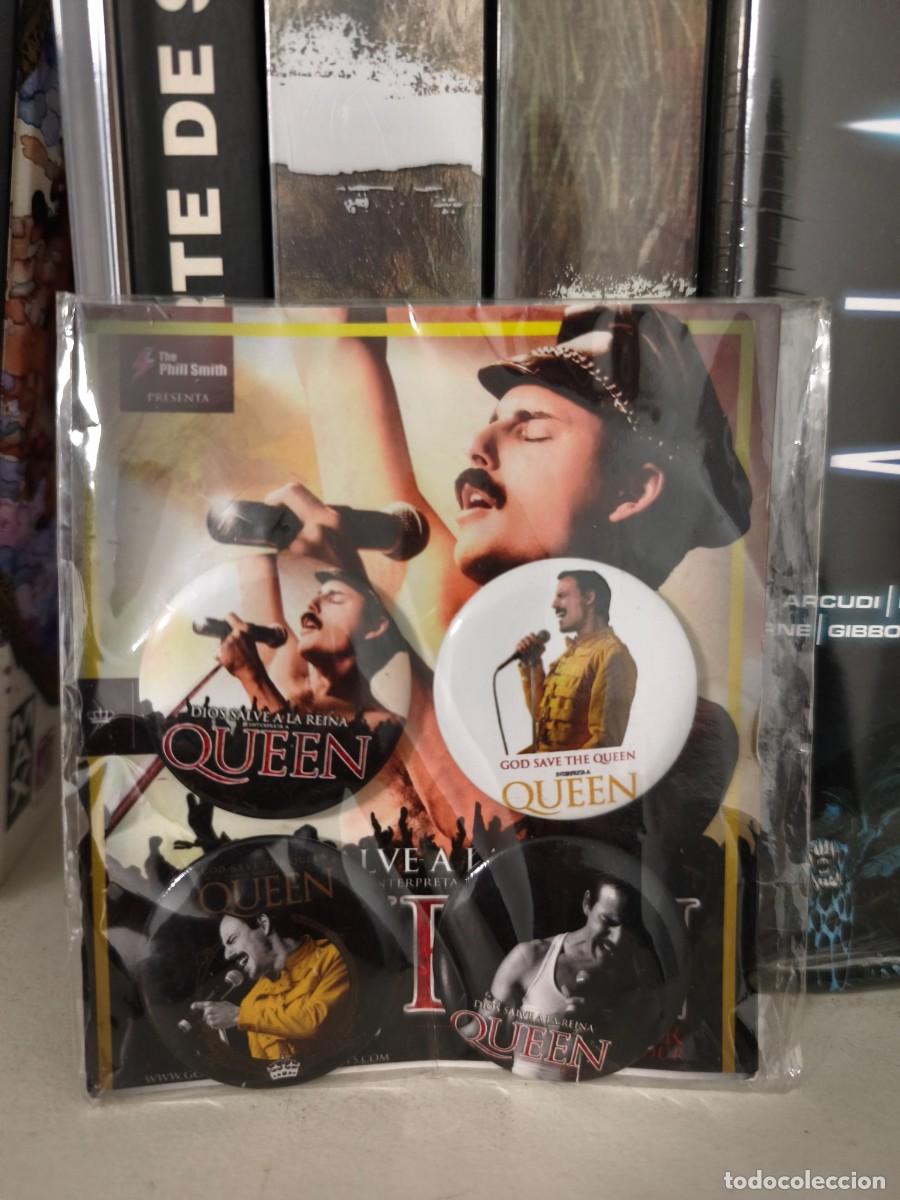 Pins de colecci&oacute;n: Chapas conmemorativas de QUEEN estado nuevo