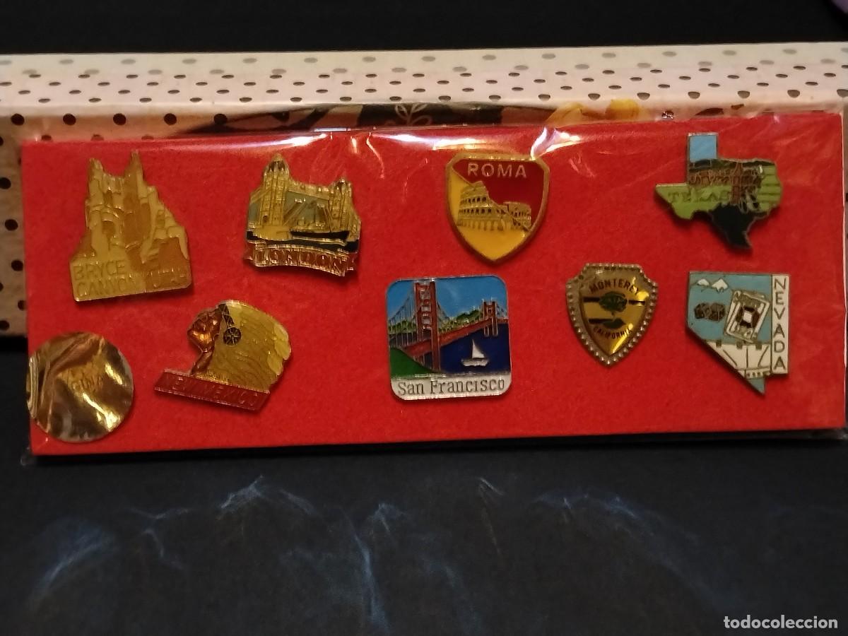 Pins e Spille di collezione: COLECCI&Oacute;N PINS DE CIUDADES DEL MUNDO - 8 UND