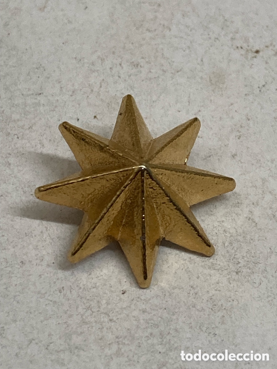 Pins de colecci&oacute;n: insignia estrella de 8 puntas de grado militar en el Ej&eacute;rcito Espa&ntilde;ol