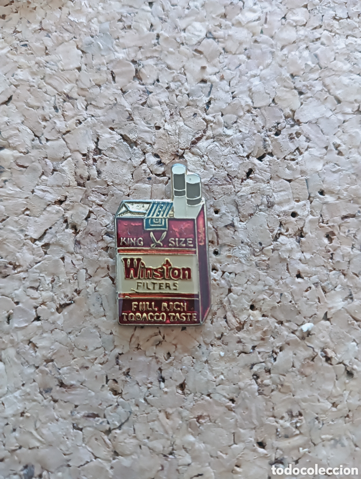 Pins de colecci&oacute;n: PIN PAQUETE DE TABACO WINSTON ESMALTADO