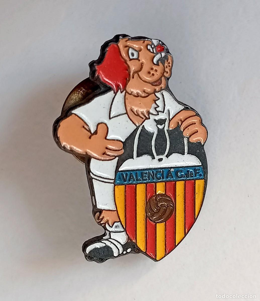 Pins de colecci&oacute;n: PIN VALENCIA C.F - ESCUDO Y MASCOTA NUTREXPA
