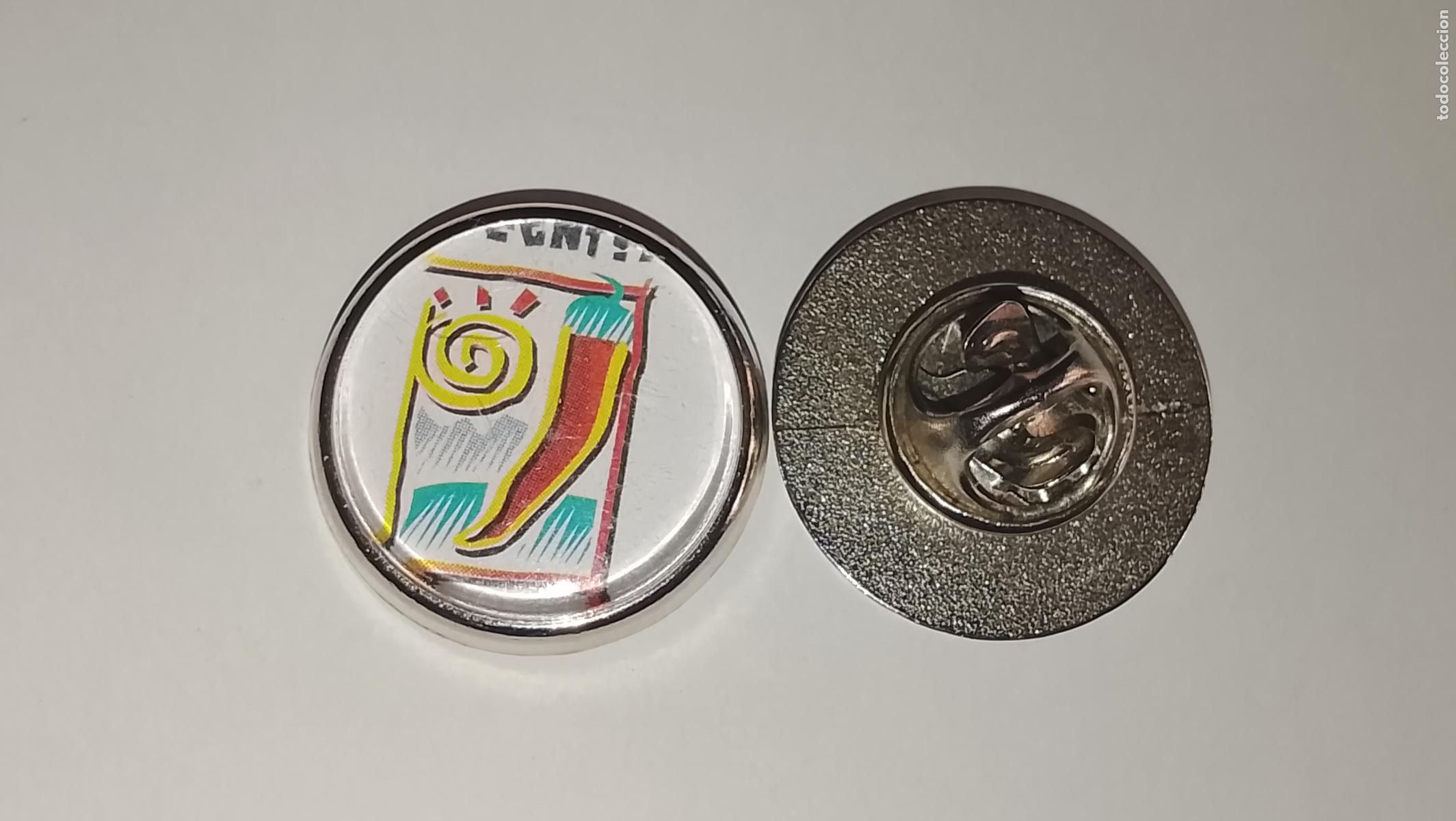 Pins de colecci&oacute;n: pin redondo metal la ferreteria - PIMENTON DE LA VERA CONDIMENTO ALIMENTICIO ESPECIAS