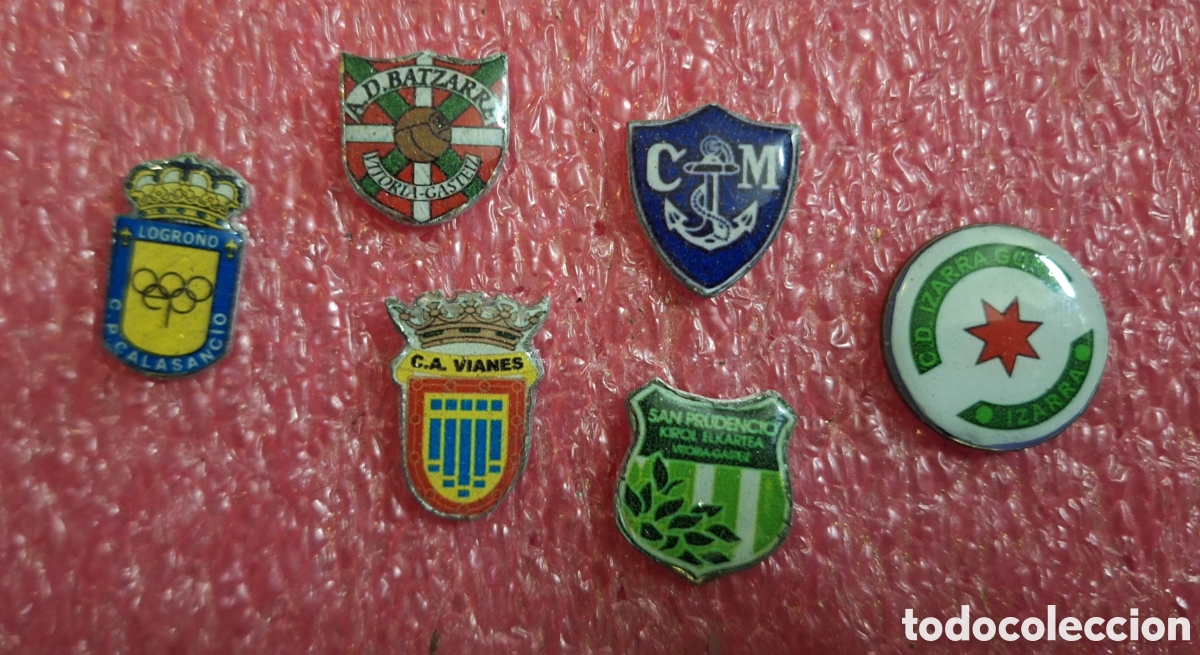 Pins de colecci&oacute;n: LOTE 6 PINS PIN DE FUTBOL