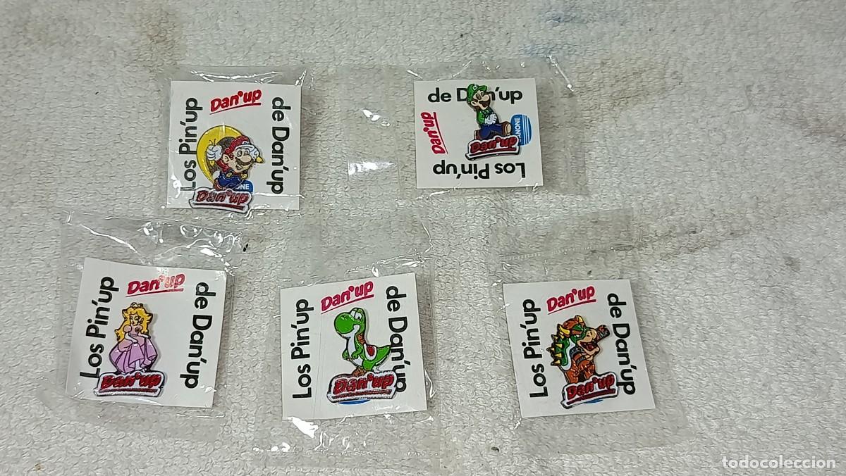 Pins de colecci&oacute;n: ANTIGUA COLECCION DE PINS PIN &acute;UP SUPER MARIO BROS NINTENDO PROMOCIONAL DE DAN UP DE DANONE A&Ntilde;OS 90