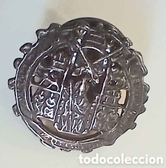 Pins de colecci&oacute;n: Pin Insignia Escudo Hist&oacute;rico Calado Universidad De Salamanca plateado