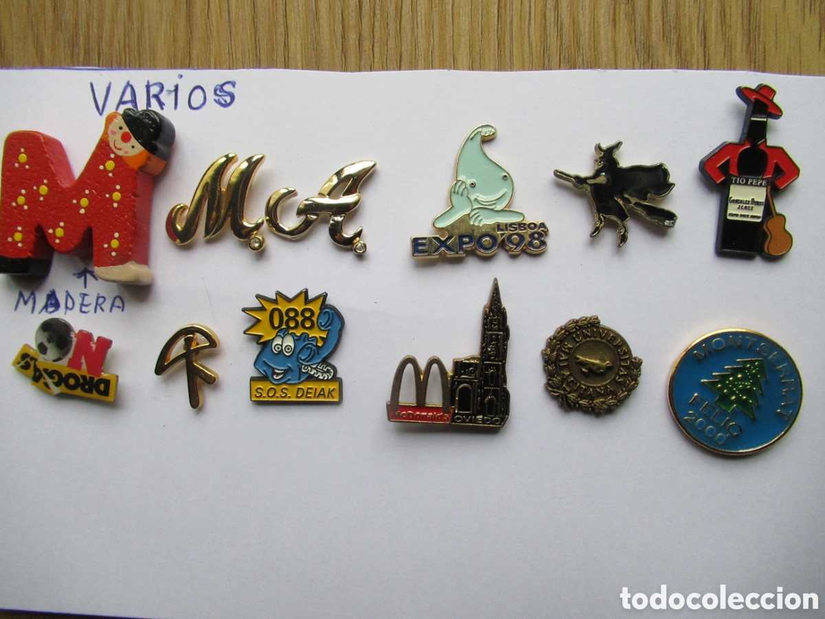 Pins de colecci&oacute;n: Lote de diversos pins