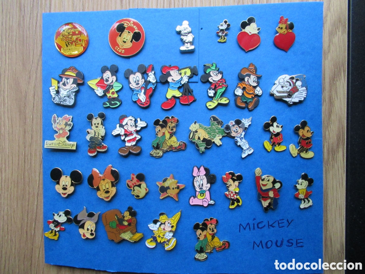Pins de colecci&oacute;n: Lote de pins de Mickey Mouse