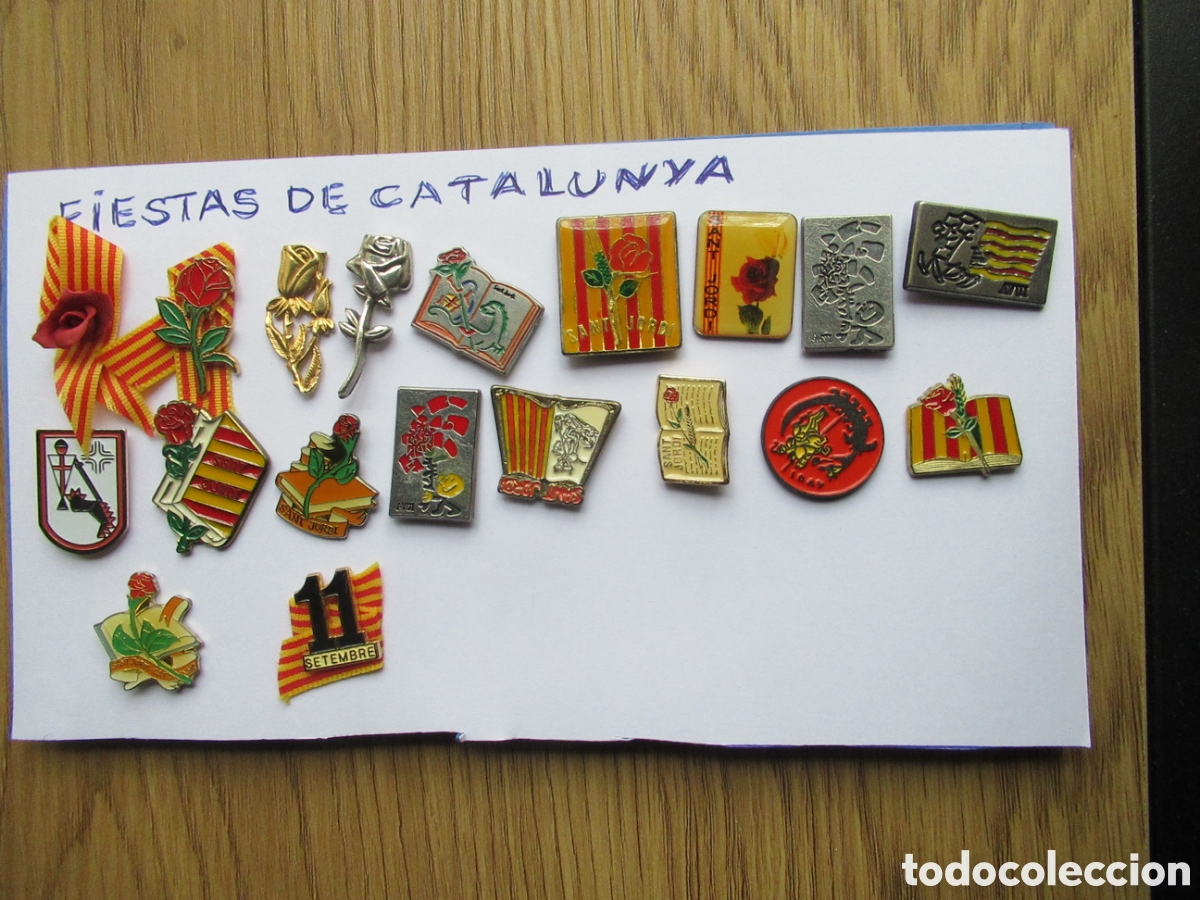 Pins de colecci&oacute;n: Lote de pins de fiestas de Catalunya