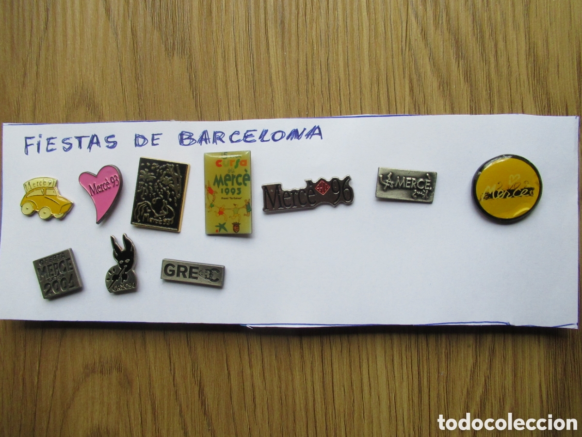 Pins de colecci&oacute;n: Lote pins fiestas de Barcelona