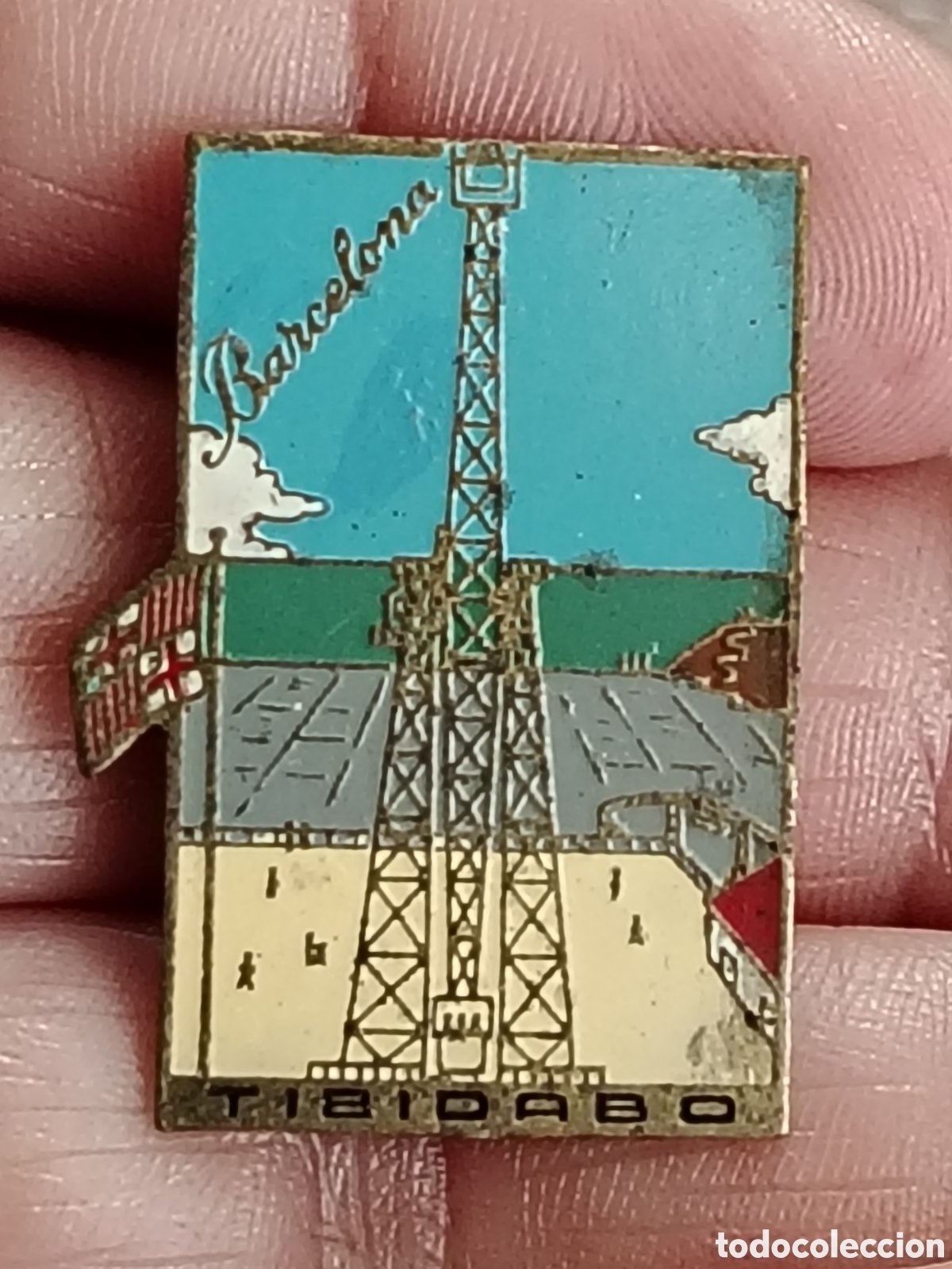 Pins de colecci&oacute;n: Insignia antigua del Tibidabo de Barcelona