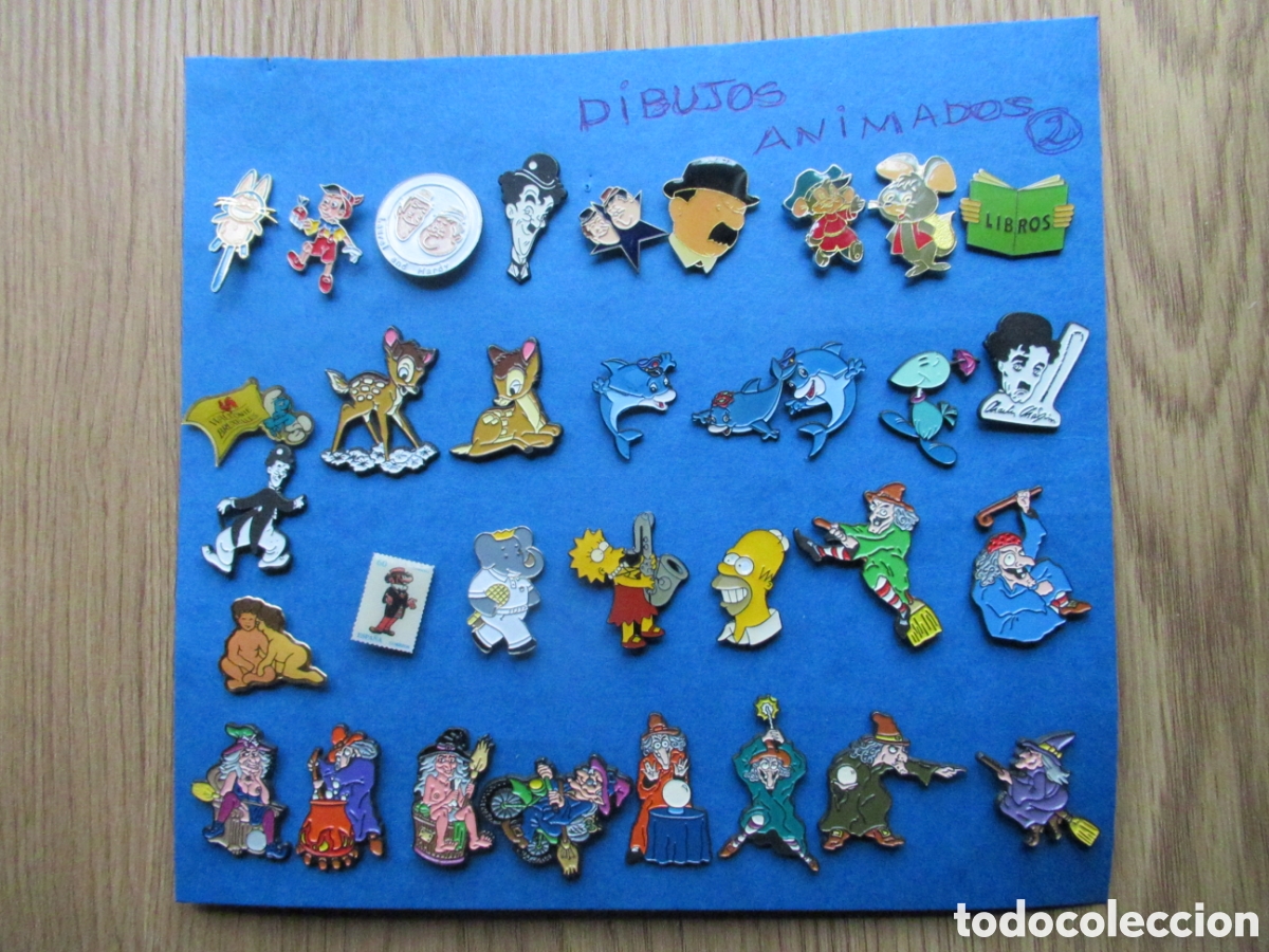 Pins de colecci&oacute;n: Lote de pins de dibujos animafos