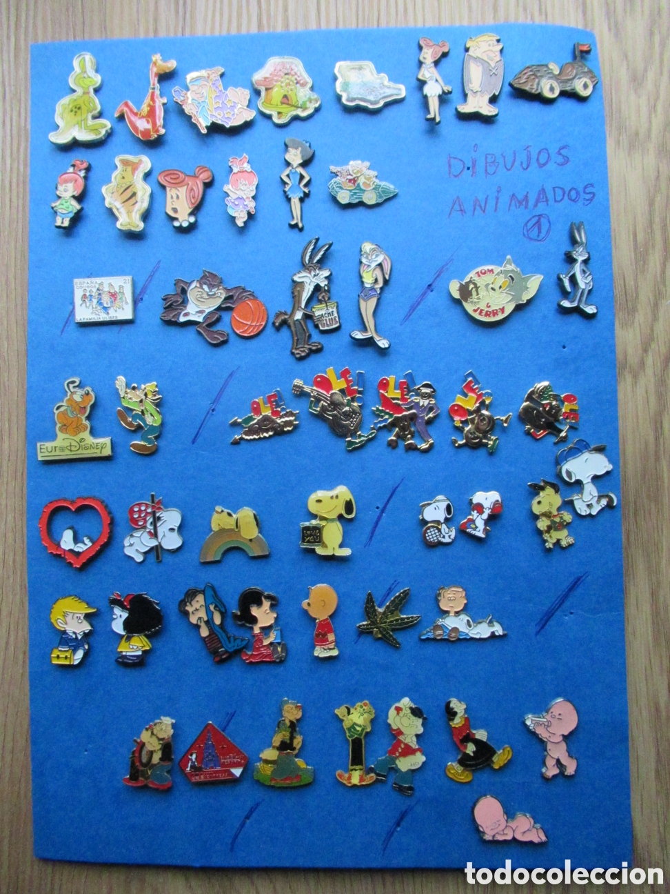 Pins de colecci&oacute;n: Lote pins dibujos animados