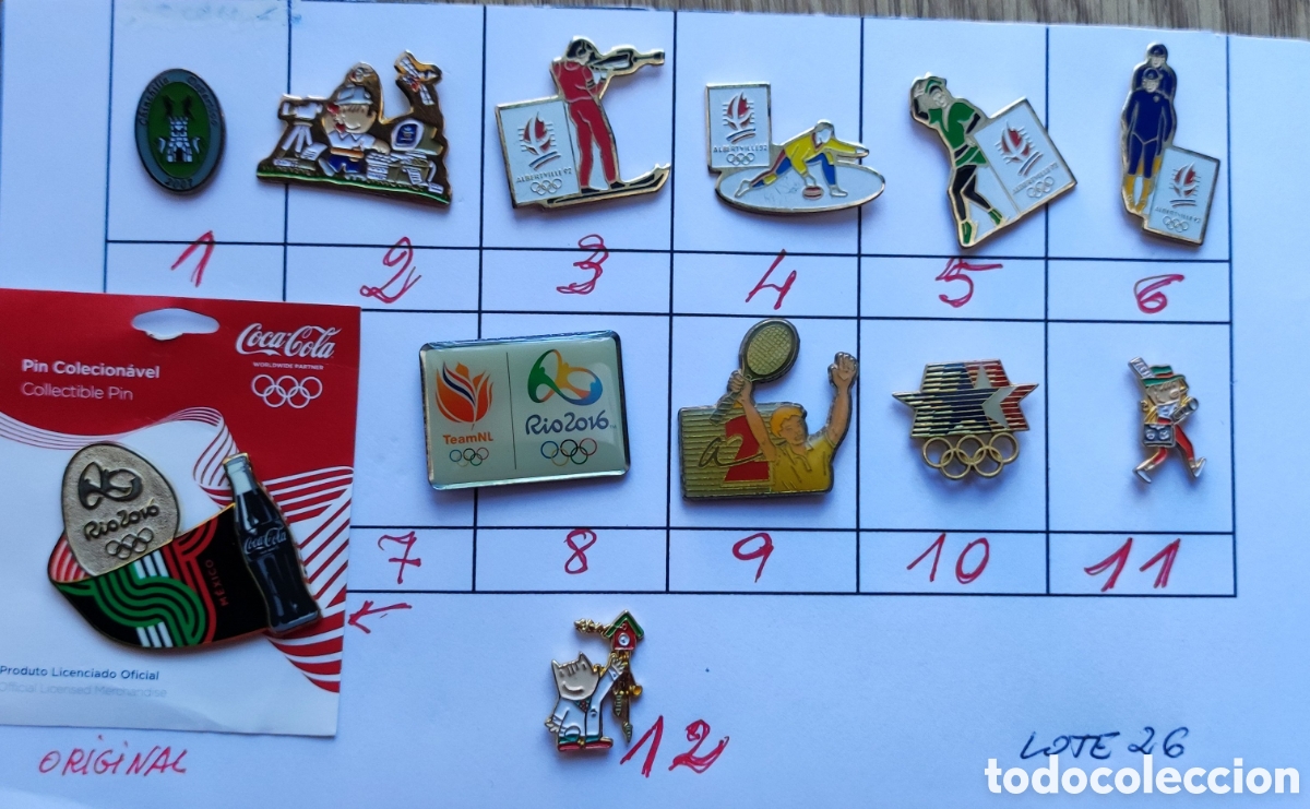 Pins de colecci&oacute;n: Lote pins olimpicos diferentes
