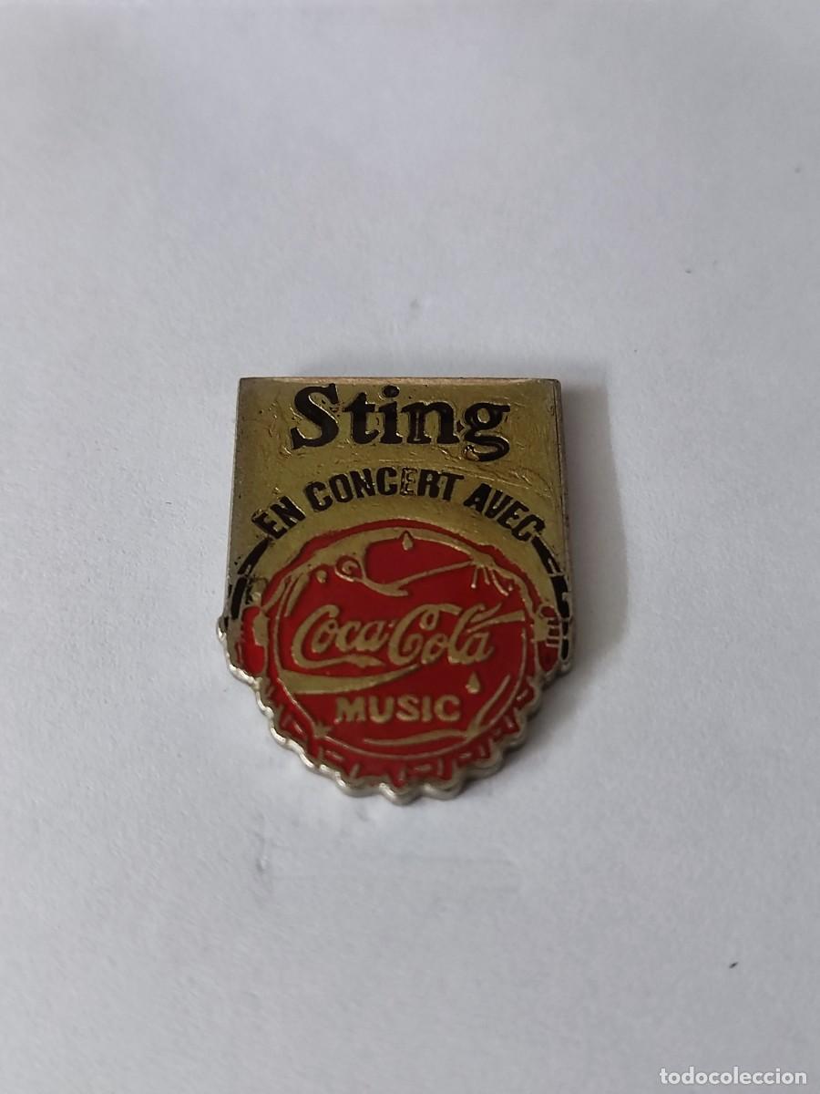 Pins de colecci&oacute;n: PIN COCA COLA MUSIC - STING EN CONCERT